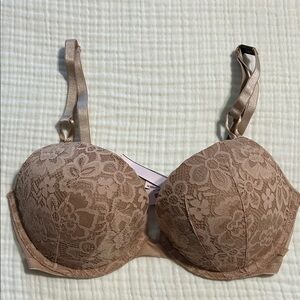 Victoria's Secret Lace Push-Up Bra in Brown 34D